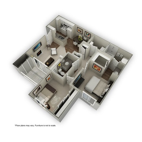 Orem, Utah Canyon View Apartments Elm Tree Floor Plan